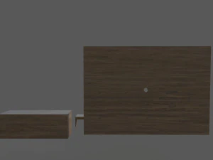 दूरदर्शन तिपाई 3D मॉडल