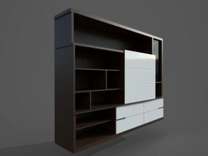 किताबों की अलमारी 3D मॉडल