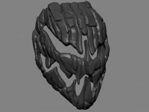 spooky charred mask 3D Print Model