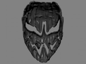 spooky charred mask 3D Print Model