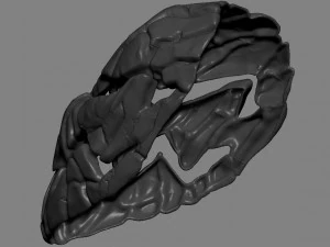 spooky charred mask 3D Print Model