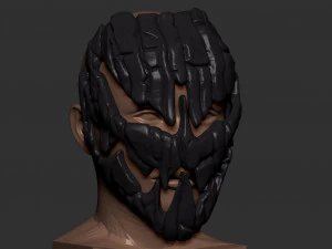 spooky charred mask 3D Print Model