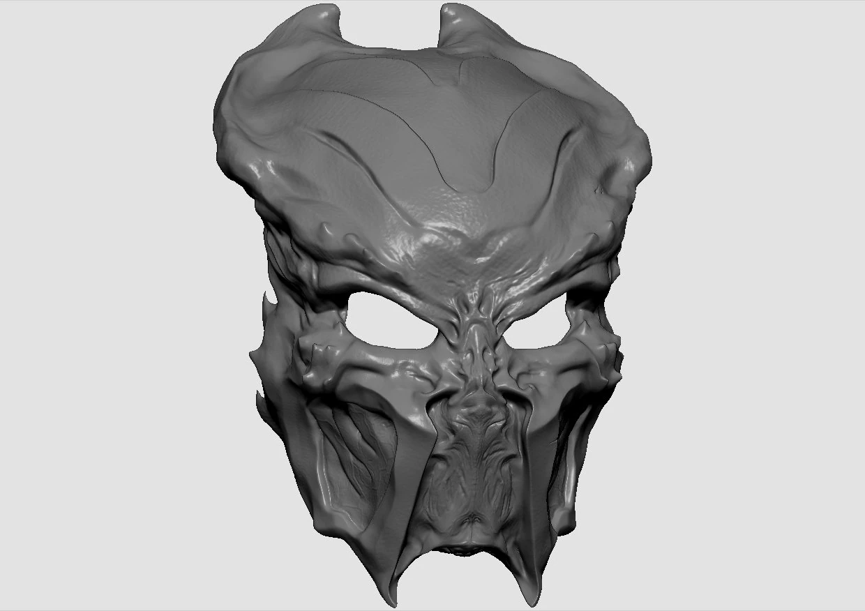 ceremonial hunter mask 3D Print Model .c4d .max .obj .3ds .fbx .stl .blend