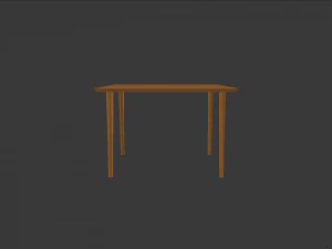 düşük poli masa 3D Model