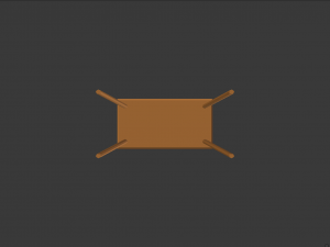 low poly table 3D Model