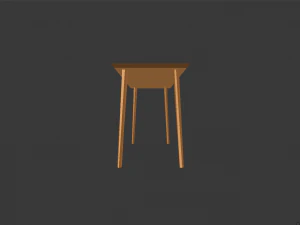 mesa baixa poli Modelo 3D