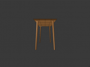 low poly table 3D Model