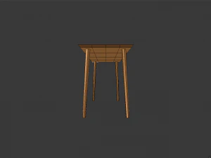 mesa baixa poli Modelo 3D