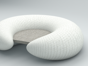 soft chair 3D मॉडल