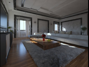 living room 3D मॉडल