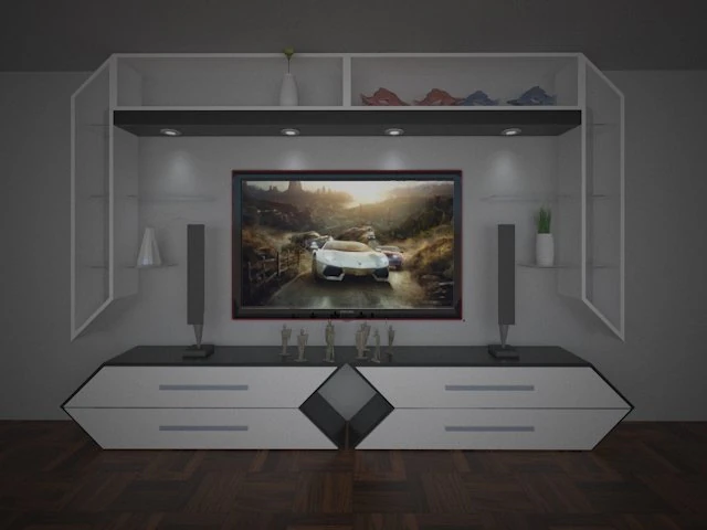 satuan televisi Model 3D .c4d .max .obj .3ds .fbx .stl .blend 