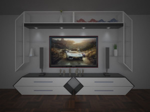 tv unite 3D मॉडल