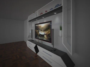 satuan televisi Model 3D