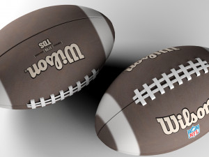american football ball 3D Model