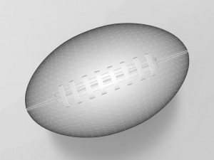 american football ball 3D-Modell
