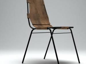 french vintage leather chair 3D Model