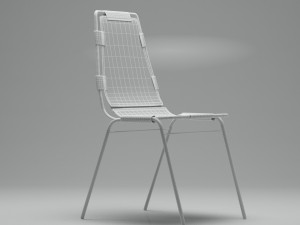 french vintage leather chair 3D Model
