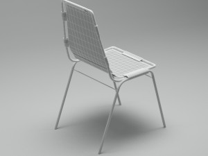 french vintage leather chair 3D Model