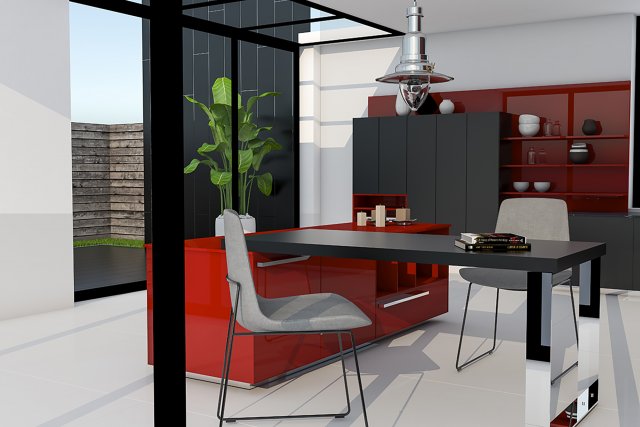 kitchen interior 3D Модель .c4d .max .obj .3ds .fbx .stl .blend 