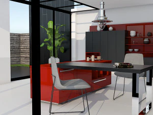 интерьер кухни 3D Модель