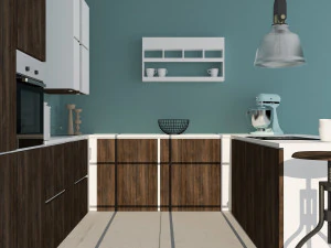 кухня в индустриальном стиле 3D Модель