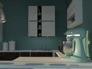 kitchen industrial style Modèle 3D