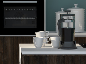 kitchen industrial style Modèle 3D