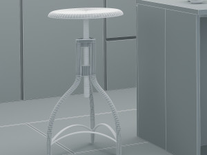 kitchen industrial style Modèle 3D