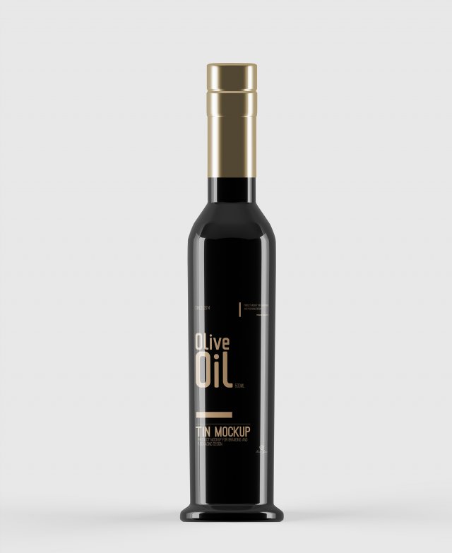 olive oil bottle 3D 模型 .c4d .max .obj .3ds .fbx .stl .blend 