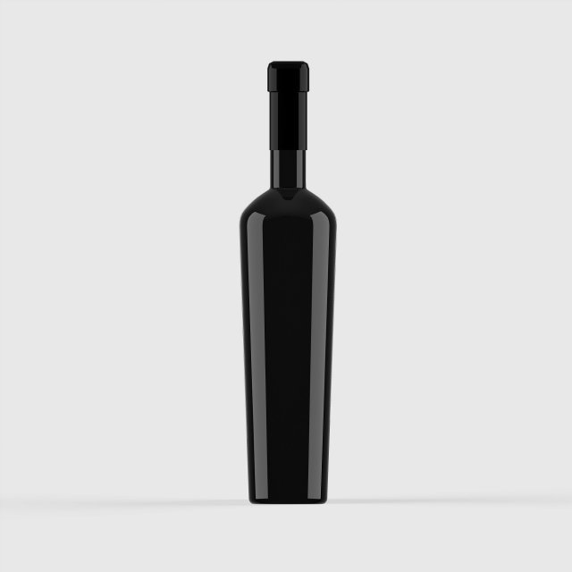 wine bottle 3D 模型 .c4d .max .obj .3ds .fbx .stl .blend 