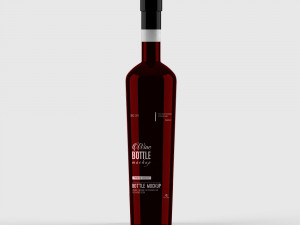 wine bottle 3D 模型