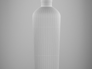 wine bottle 3D 模型