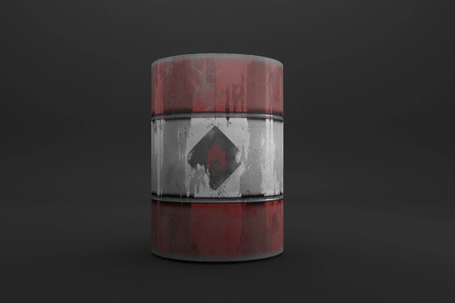 barrel low-poly 3D Model .c4d .max .obj .3ds .fbx .stl .blend 