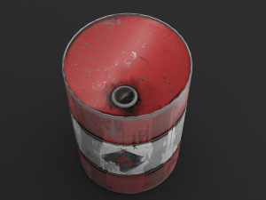 barrel low-poly 3D Model
