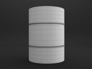 barrel low-poly 3D Model
