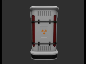 sci-fi barrel lowpoly 3D Model
