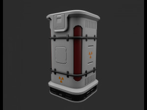 sci-fi barrel lowpoly 3D 모델