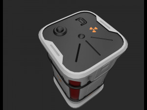sci-fi barrel lowpoly 3D 모델