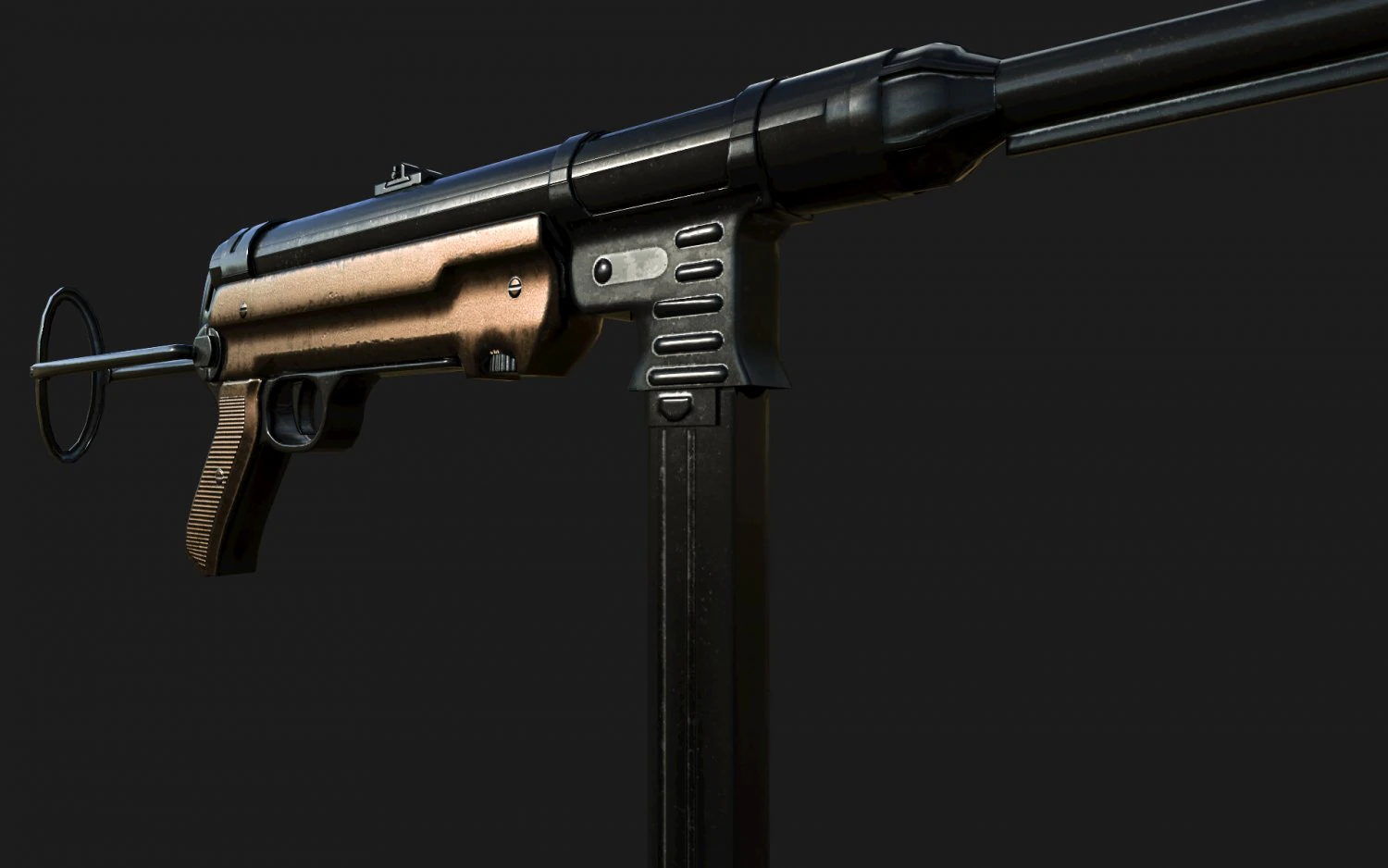 mp-40 3D Model .c4d .max .obj .3ds .fbx .stl .blend