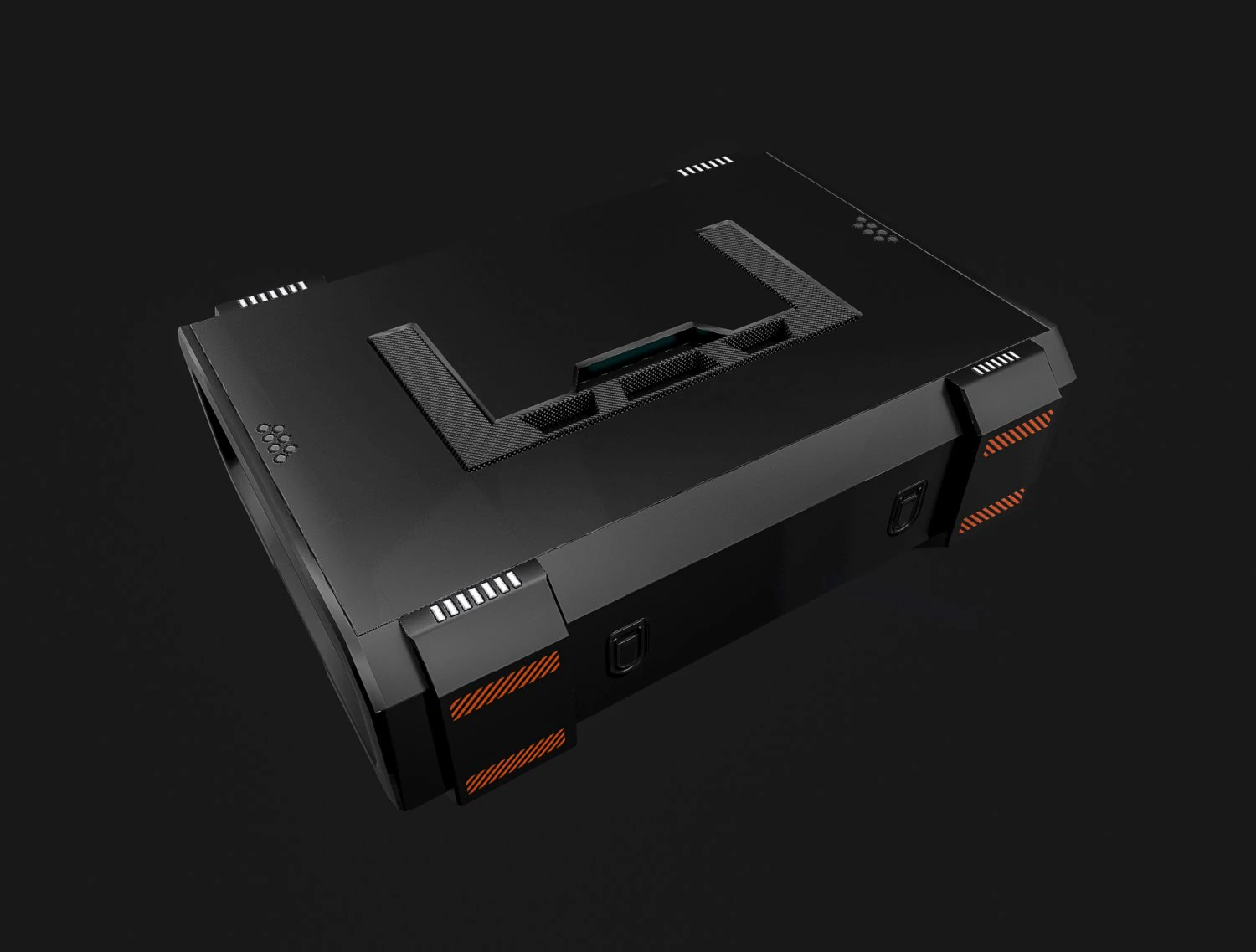 sci-fi crate 3D Model .c4d .max .obj .3ds .fbx .stl .blend 