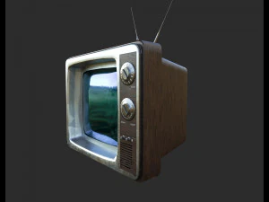 televisi&oacute;n retro Modelo 3D
