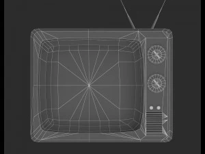retro tv 3D Model