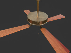 retro ceiling fan Modèle 3D