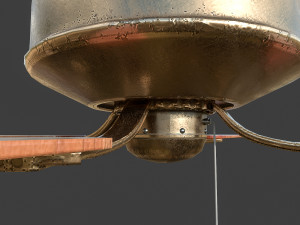 retro ceiling fan Modèle 3D