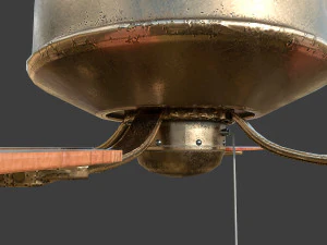 retro ceiling fan 3D Model