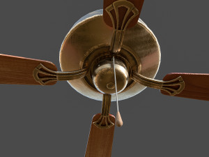 retro ceiling fan Modèle 3D