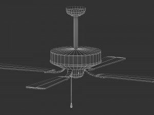retro ceiling fan Modèle 3D