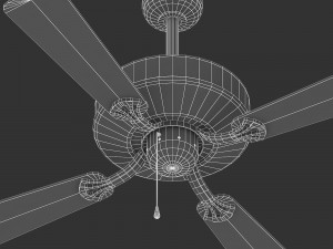 retro ceiling fan Modèle 3D