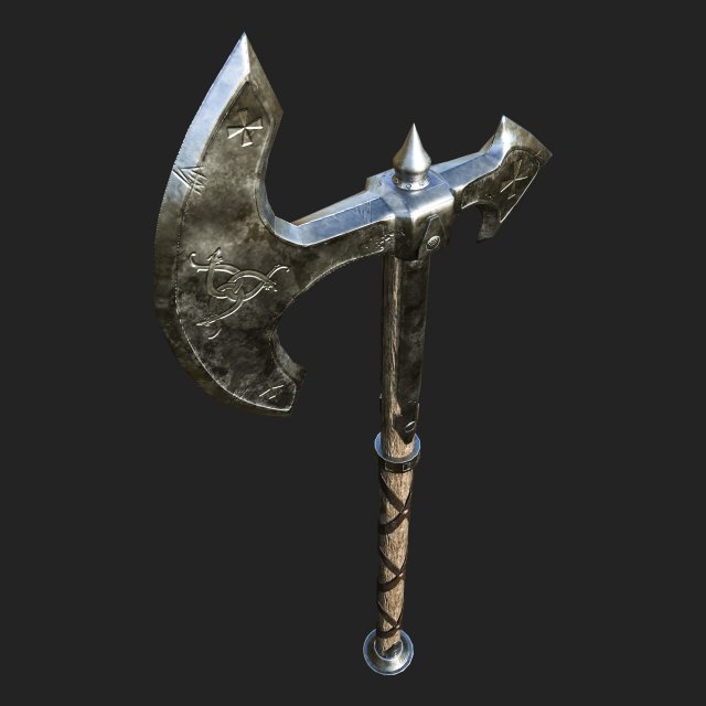 celtic war axe Modelo 3D .c4d .max .obj .3ds .fbx .stl .blend 