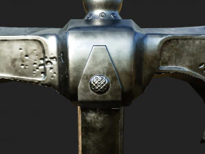 ascia da guerra celtica Modello 3D